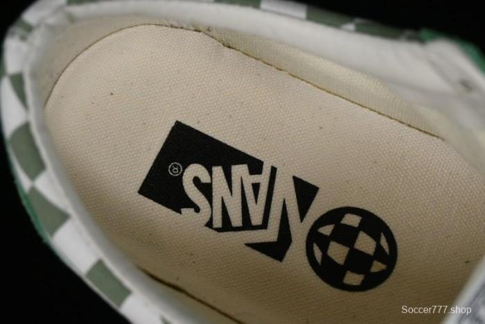 Vans Old Skool Reissue 136 Checkerboard Green Retro Canvas Shoes - VN000MT6V0N 1