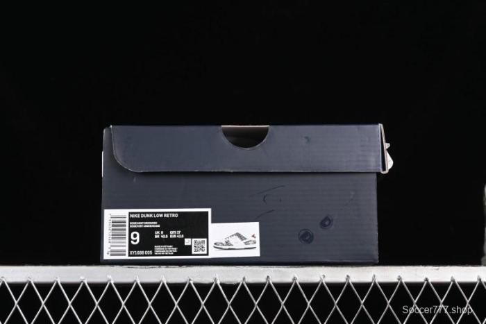 Nike SB Dunk Low Dior Collaboration - Navy Blue Pattern Anniversary High-End Custom Low-Top Casual Skate Shoes - XY1688-005