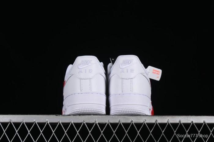 Nike Air Force 1 '07 Low Casual Sneakers with Anime Graffiti Style Crime Scene Design - 315122-211 1