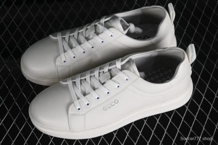 Ecco Soft 60th Anniversary Street Fun Collection Versatile White Sneakers - 63335301002 1