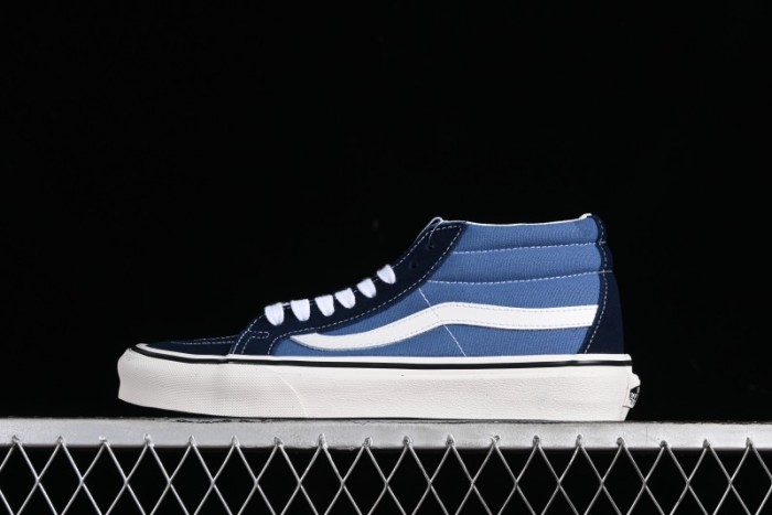 Vans Sk8-Mid Navy Blue Mid-Top Retro Classic Casual Canvas Shoes - VN0A391F5TU 1