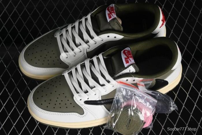 Nike Travis Scott x Air Jordan 1 Low OG Retro Sneakers DM7866-200 1