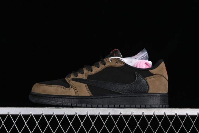 Nike Travis Scott x Air Jordan 1 Low OG AJ1 Reverse Swoosh Sneakers - DM7866-202 1