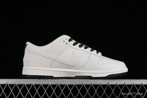 Nike SB Dunk Low Collaboration Three Swooshes Beige Black Color Low Top Casual Skateboarding Shoes - NK5639-321 1