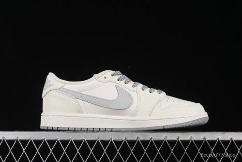 Nike Travis Scott x Fragment Design x Air Jordan 1 Low OG SP AJ1 Low Top Casual Sneakers - DM7866-022