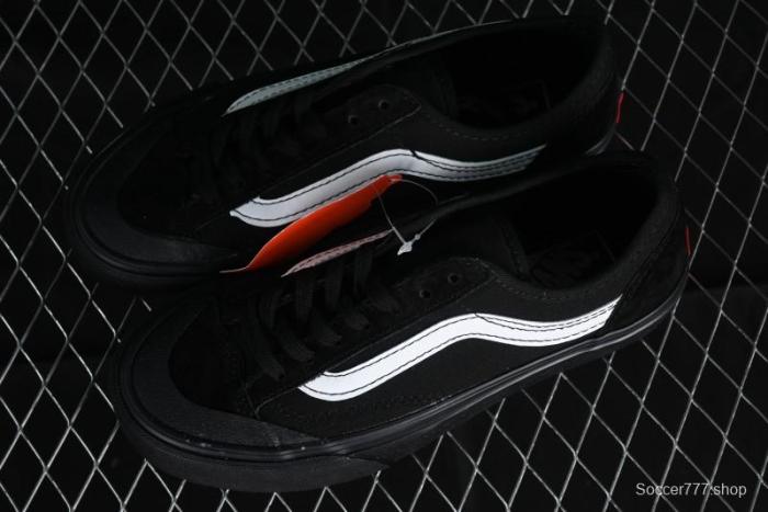 Vans Style 36 SF All Black Skate Shoes with Killer Whale Half-Toe Cap Design - VN0A3MVLB8C 1