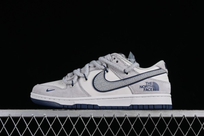 Nike SB Dunk Low The North Face Collaboration - Grey Blue Pig 8 Starry Sky Anniversary High-End Custom Low-Top Casual Skate Shoes - XX2025-311 1