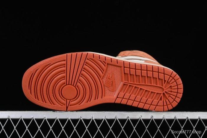 Nike Air Jordan 1 High OG Basketball Shoes in Dusted Clay & Dune Colorway - FQ2941-200 1