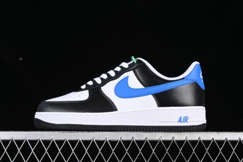Nike Air Force 1 '07 Low White Black Blue Color Block Casual Sneakers - FN8008-001