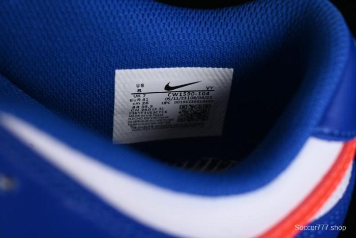 Nike Dunk Low SB Casual Skate Shoes in White Blue Red - CW1590-104 1