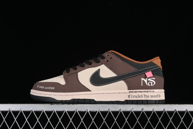 Nike SB Dunk Low Casual Skateboarding Shoes in Black/Brown - MU0232-370 1