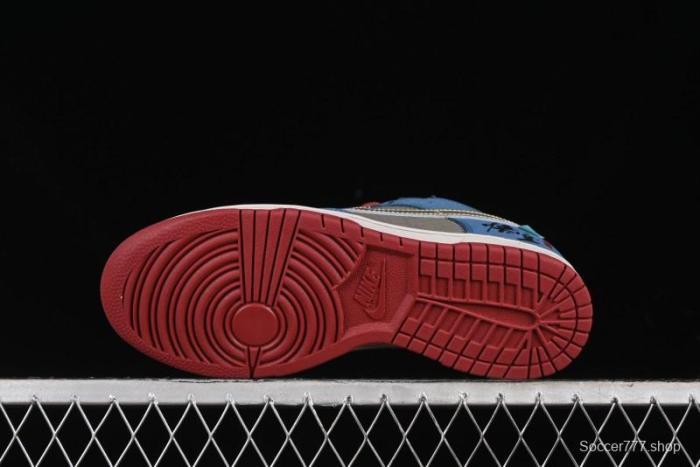 Nike Dunk Low Retro Deconstructed Casual Sneakers with Cloud and Dragon Patterns Inspired by Black Myth: Wukong Game - DV2433-109