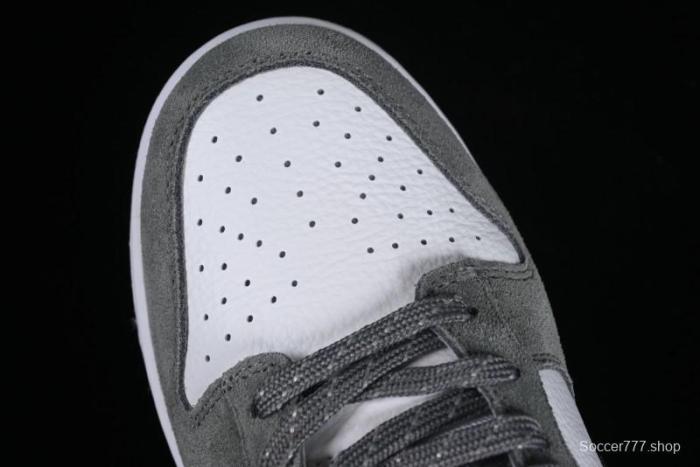 Nike Dunk Low SB Grey Gum Retro Skate Shoes with Suede Overlays - FV0389-100 1