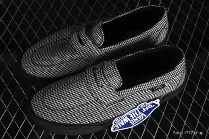 Vans Demons Style 53 Black White Retro Houndstooth Loafers - VN000CQPYER 1