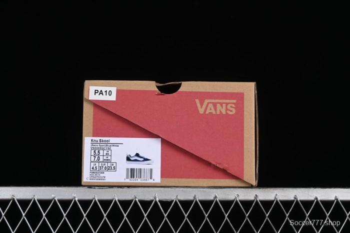 Vans Classics Knu Skool Patchwork Letter Lace-Up Chunky Tongue Platform Sneakers - VN0009QCBLK 1