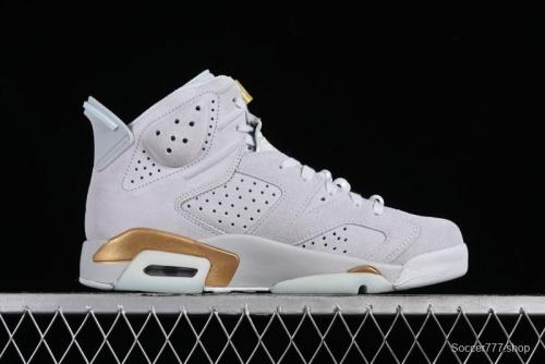 Nike Air Jordan 6 Retro Paris Olympics Sneakers with Metallic Gold Accents - DQ4914-074 1