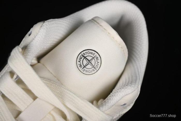 Nike Air Jordan 1 Low AJ1 Stone Island Collaboration - Off White Black Retro Low-Top Basketball Shoes - LJ6688-003