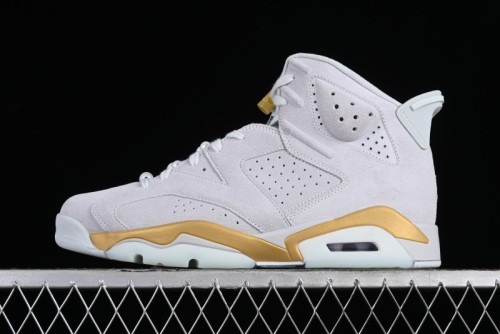 Nike Air Jordan 6 Retro Paris Olympics Sneakers with Metallic Gold Accents - DQ4914-074 1