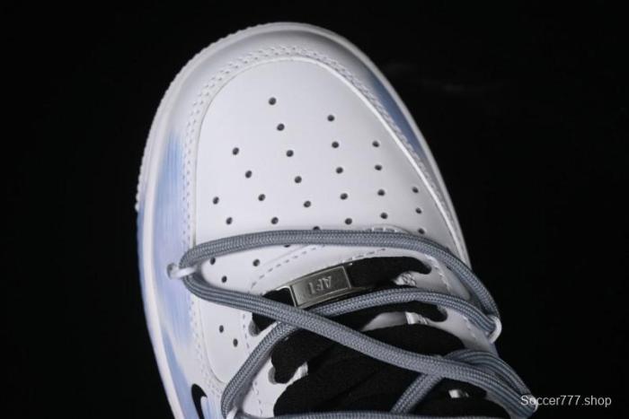 Nike Air Force 1 '07 Low Anime Theme Purple-Blue Spray Custom Casual Sneakers - ZH0316-029