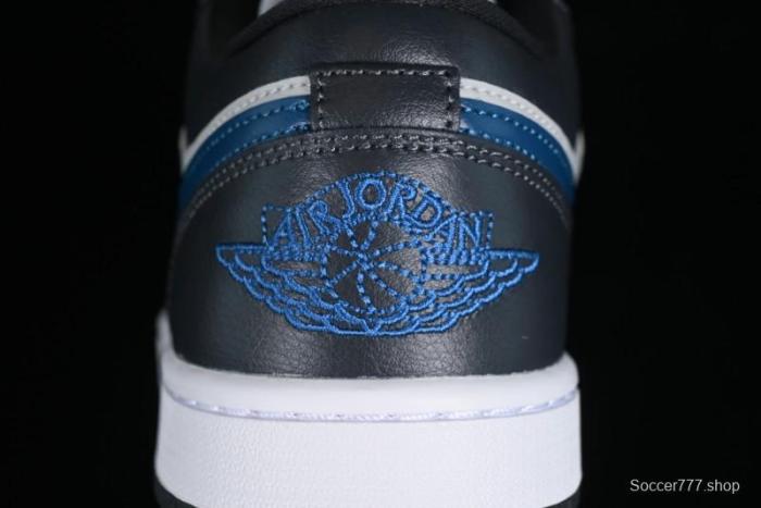 Nike Air Jordan 1 Low AJ1 Black Grey Blue Hook Basketball Shoes - DC0774-040 1
