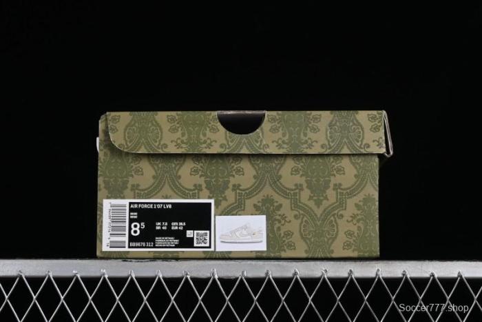 Nike SB Dunk Low Gucci Collaboration - Silver White Pattern Anniversary High-End Custom Low-Top Casual Sneakers BB9676-312 1