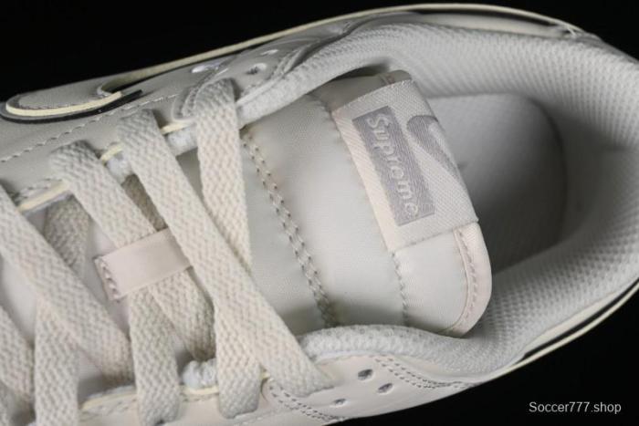 Nike SB Dunk Low Supreme Collaboration - Light Grey Anniversary Customized Low-Top Casual Skate Shoes - DJ2024-005