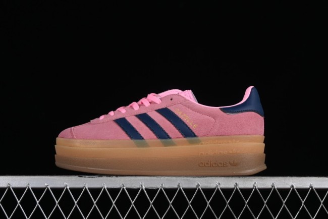 Adidas Originals Gazelle Bold H06122 Low-Top Sneakers with Thick Sole for Casual Wear, Slip-Resistant and Durable 1
