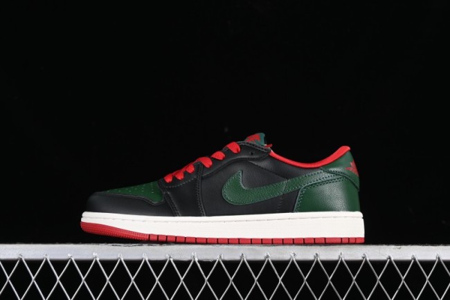 Nike Air Jordan 1 Low AJ1 Black Green Casual Sneakers - CZ0775-036 1