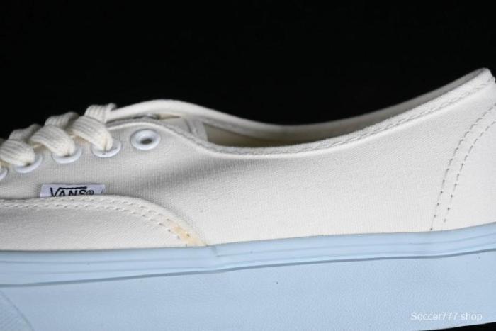 Vans Authentic White Blue Canvas Skate Shoes - VN0009PVEAK 1