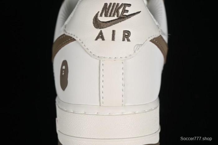 Nike Air Force 1 '07 Low BAPE Collaboration - Light Green Pigskin Low-Top Casual Sneakers - BA8806-225 1