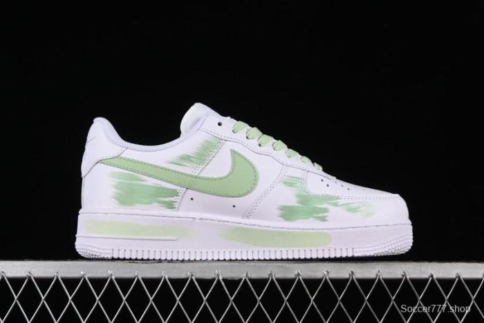 Nike Air Force 1 '07 Low Custom Hand-Painted Anime Theme with Swoosh Shadow and Strap - CW2288-111 1