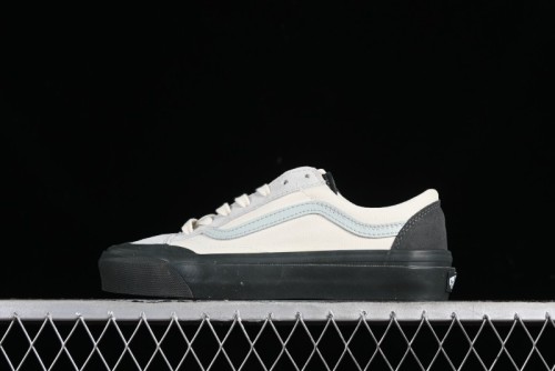 Vans Old Skool Reissue 136 Retro Casual Vulcanized Sneakers in Gray Blue White - VN000CRPGRN 1