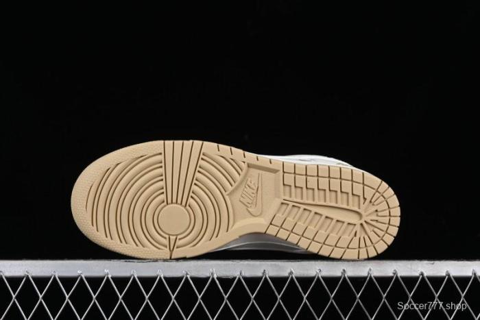 Nike SB Dunk Low Collaboration Three Swooshes Beige Gold Colorway Low-Top Casual Skateboarding Shoes - NK5639-326 1