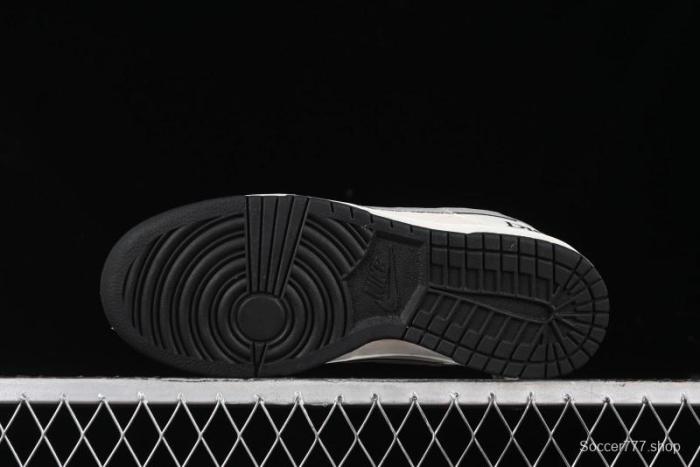 Nike SB Dunk Low Dior Collection - Beige Grey Black Swoosh Anniversary High-End Custom Low-Top Casual Skate Shoes - XD6188-041