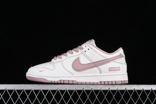 Nike Supreme x SB Dunk Low Collaboration - Rouge Pink Anniversary High-End Custom Low-Top Casual Skate Shoes - DY1503-006 1