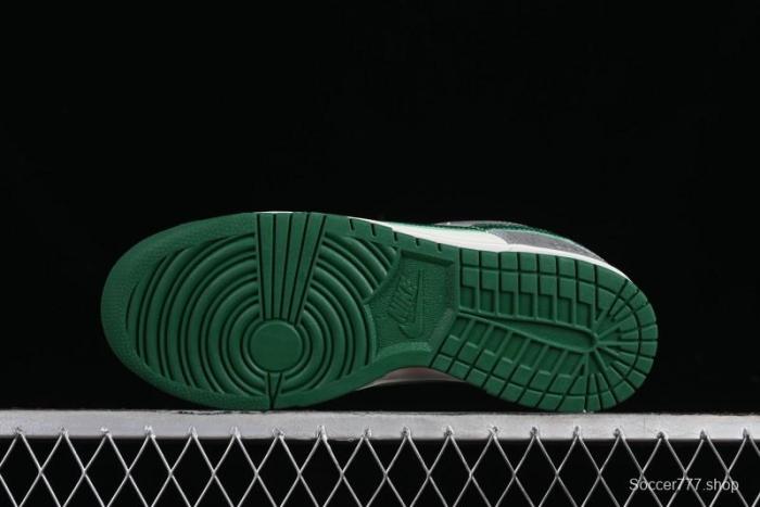 Nike SB Dunk Low Gucci Collaboration - Double G Grey Green Swoosh Anniversary Custom Low-Top Casual Skate Shoes - SF1588-134 1