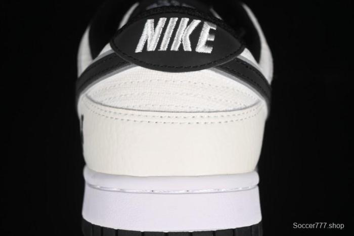 Nike SB Dunk Low Violent Bear Collaboration - Woven Black Swoosh Anniversary Custom Low-Top Casual Skate Shoes - KK1888-005