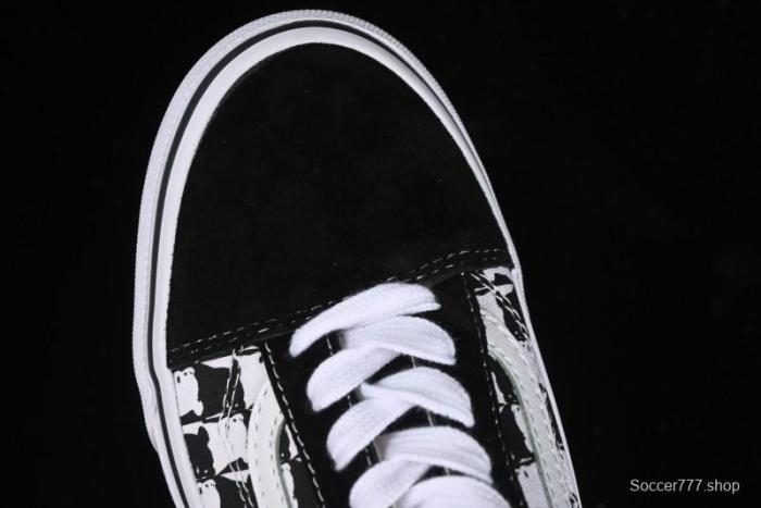 Vans Old Skool Checkerboard Bear Comfortable Slip-Resistant Cushioned Casual Vulcanized Sneakers - VN000D3CG03