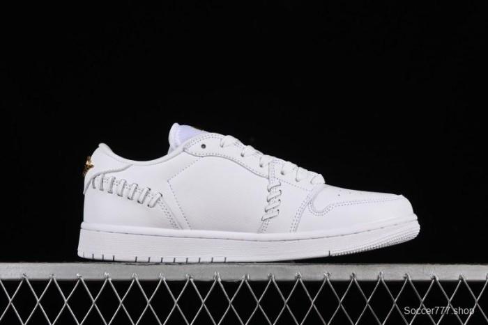 Nike Air Jordan 1 Low Method of Make Casual Sneakers in White Gold - FN5032-100 1