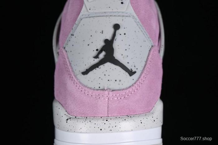 Nike Air Jordan 4 Retro  Orchid  Sneakers with Suede Upper and Cement Grey Accents - AQ9129-501 1