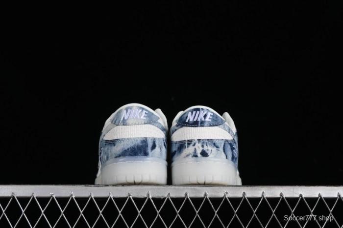 Nike SB Dunk Low Stussy Collaboration - Crystal Denim Anniversary Custom Low-Top Casual Skate Shoes - JH8039-937 1