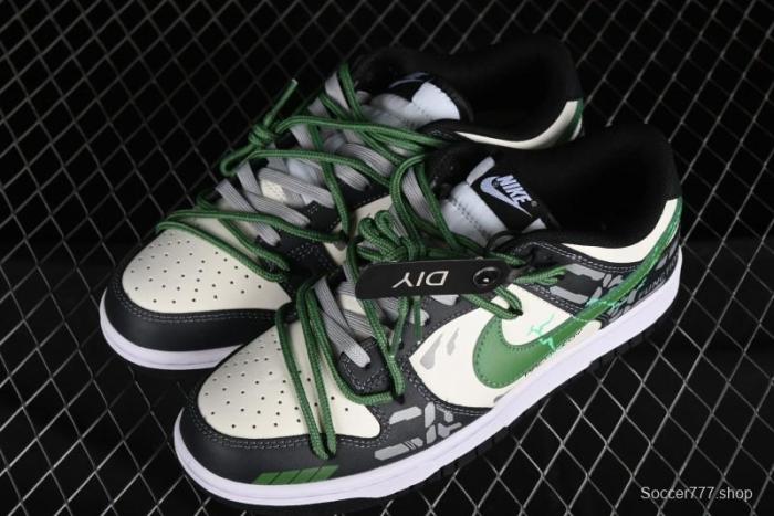 Nike Dunk Low FZBB Mechanical Theme SB Strap Low-Top Casual Sneakers - DD1391-100