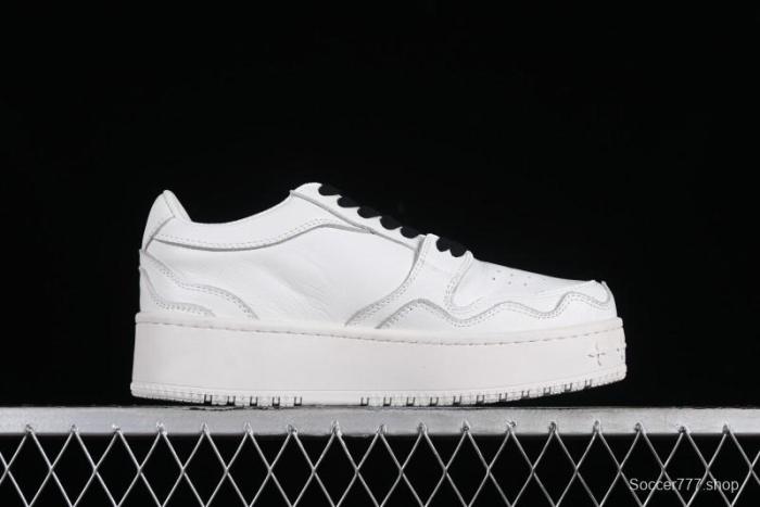 SMFK Comfortable Chunky Sole White Sneakers - T.D4 1