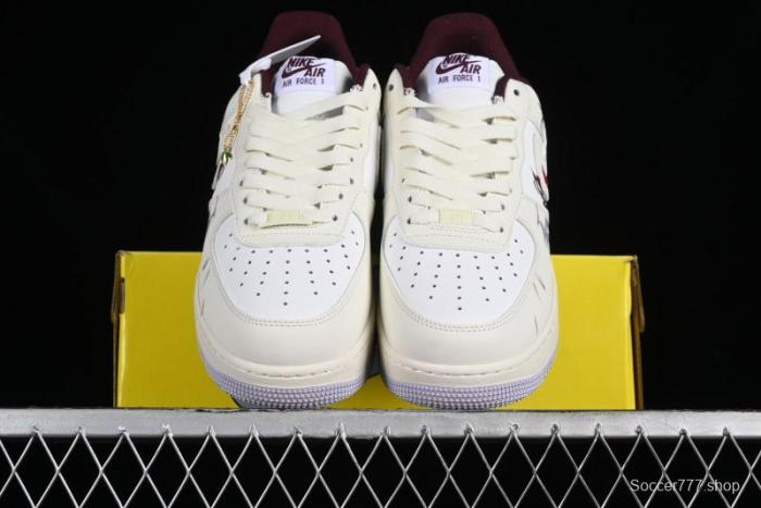 Nike Air Force 1'07 Low  MUD  Casual Sneakers with Bamboo Forest and Wandering Swordsman Print - XC2351-110 1