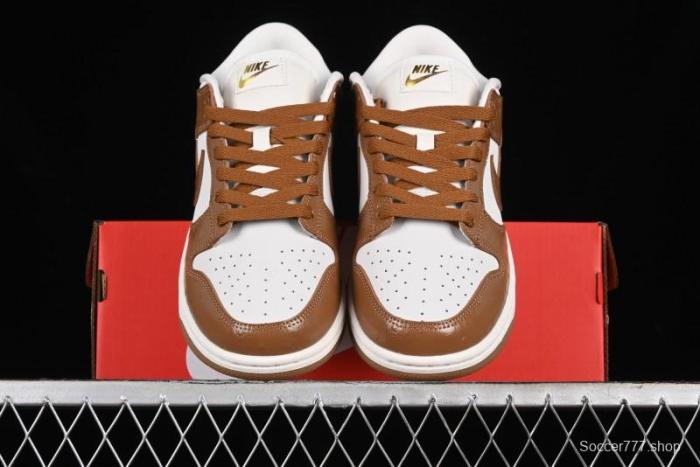 Nike Dunk Low LX SB Casual Skate Shoes in Brown Ostrich - FJ2260-001