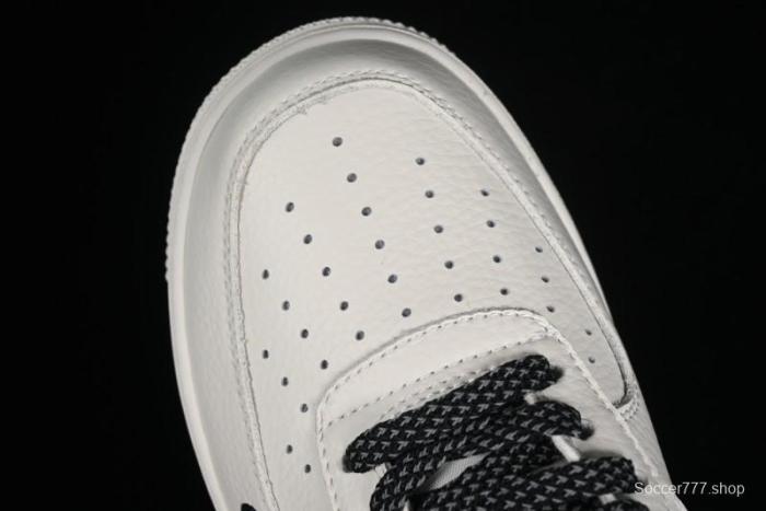 Nike Air Force 1 '07 Low Classic Black Mini Swoosh Starry Sky Casual Sneakers - MJ0319-021 1