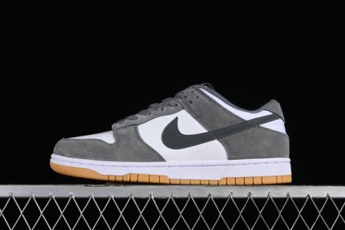Nike Dunk Low SB Grey Gum Retro Skate Shoes with Suede Overlays - FV0389-100 1