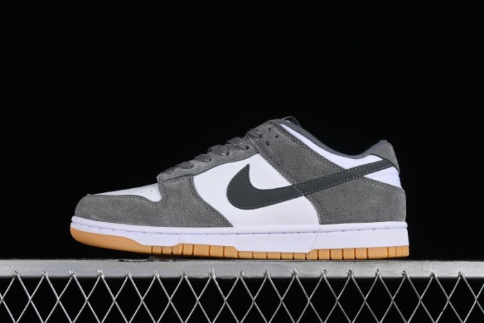 Nike Dunk Low SB Grey Gum Retro Skate Shoes with Suede Overlays - FV0389-100 1