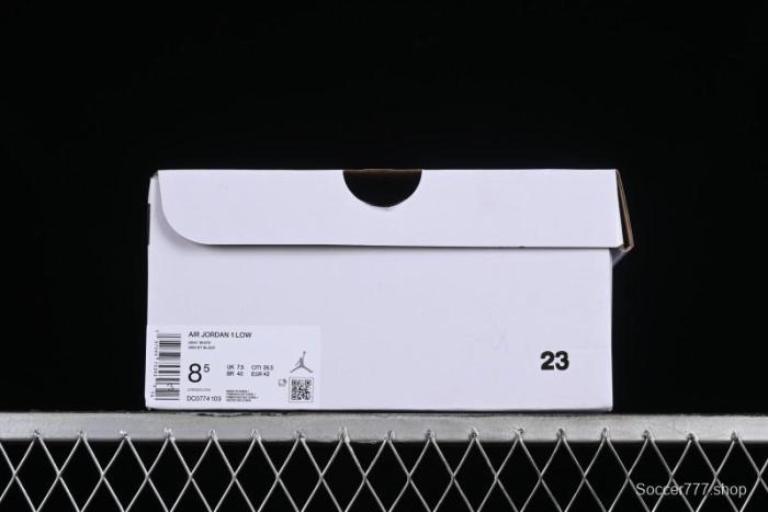 Nike Air Jordan 1 Low AJ1 White Grey Low-Top Lifestyle Basketball Shoes - DC0774-103 1