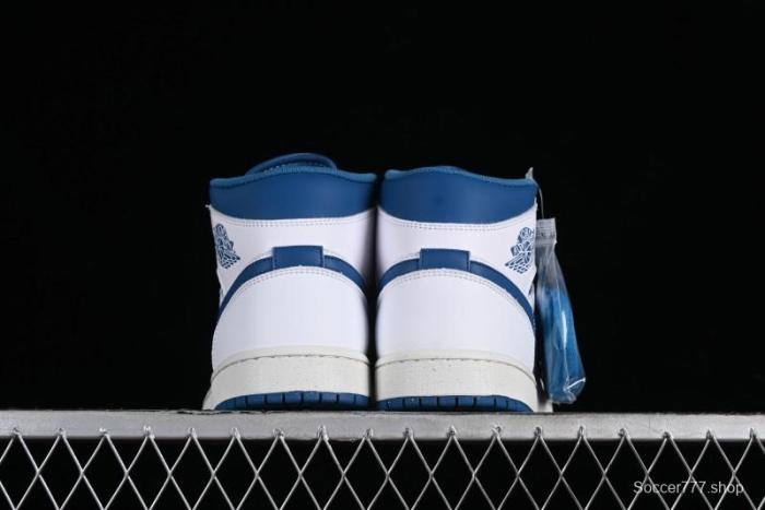 Nike Air Jordan 1 Mid Industrial Blue Basketball Shoes with Air Cushion - FN5215-141 1